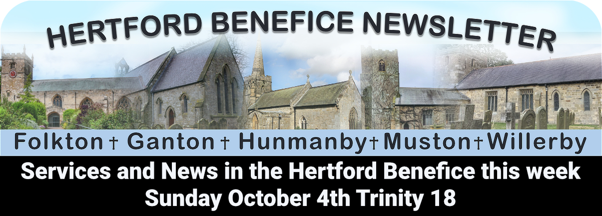 Welcome to our Benefice Newsletter for the week b